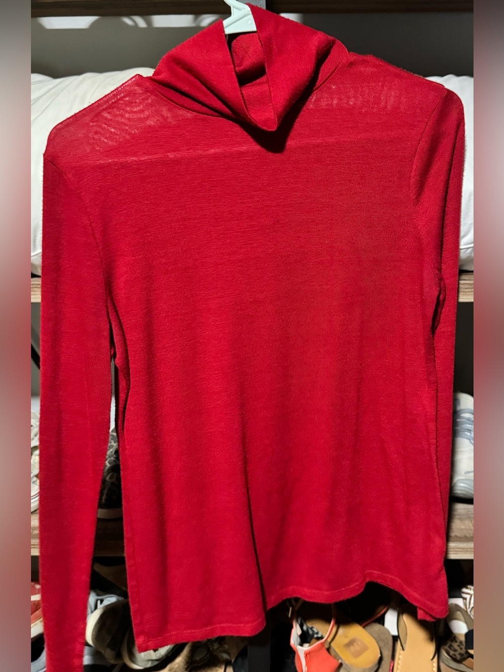 a new day Red Cowl Neck Lightweight Sweater